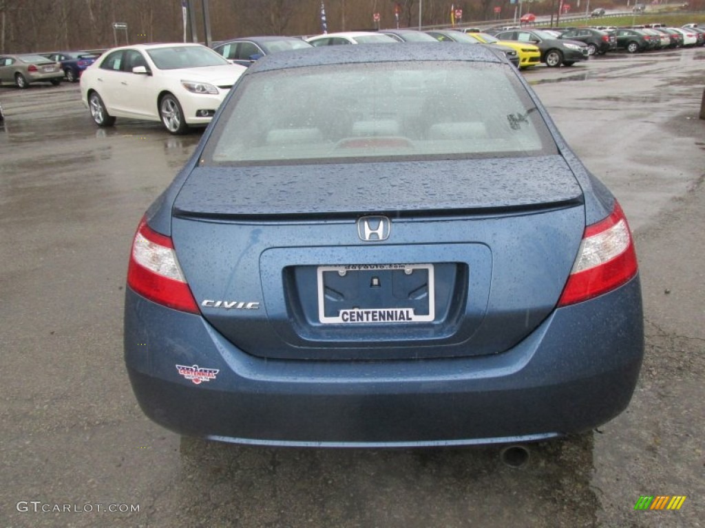 2007 Civic EX Coupe - Atomic Blue Metallic / Gray photo #5