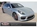 2014 Rhodium Silver Metallic Porsche Panamera Turbo Executive  photo #1