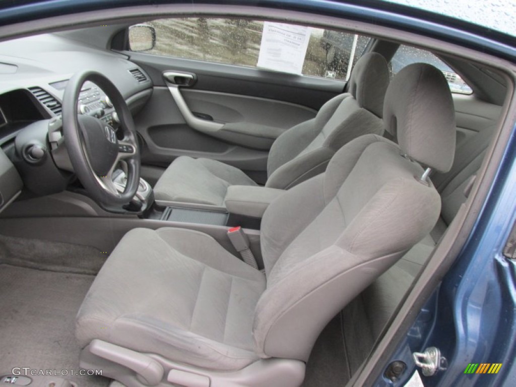 2007 Civic EX Coupe - Atomic Blue Metallic / Gray photo #19