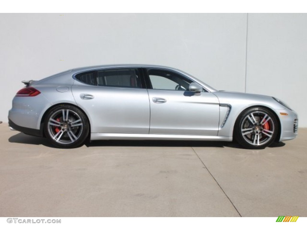 Rhodium Silver Metallic 2014 Porsche Panamera Turbo Executive Exterior Photo #99578797