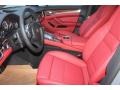 2014 Porsche Panamera Black/Carrera Red Interior Front Seat Photo
