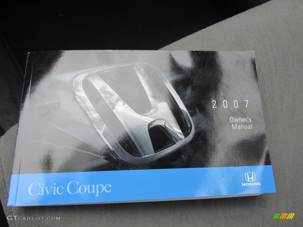 2007 Civic EX Coupe - Atomic Blue Metallic / Gray photo #34