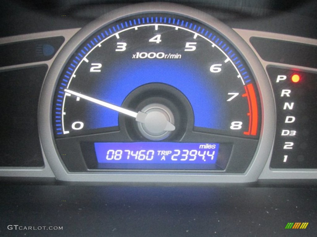 2007 Civic EX Coupe - Atomic Blue Metallic / Gray photo #40