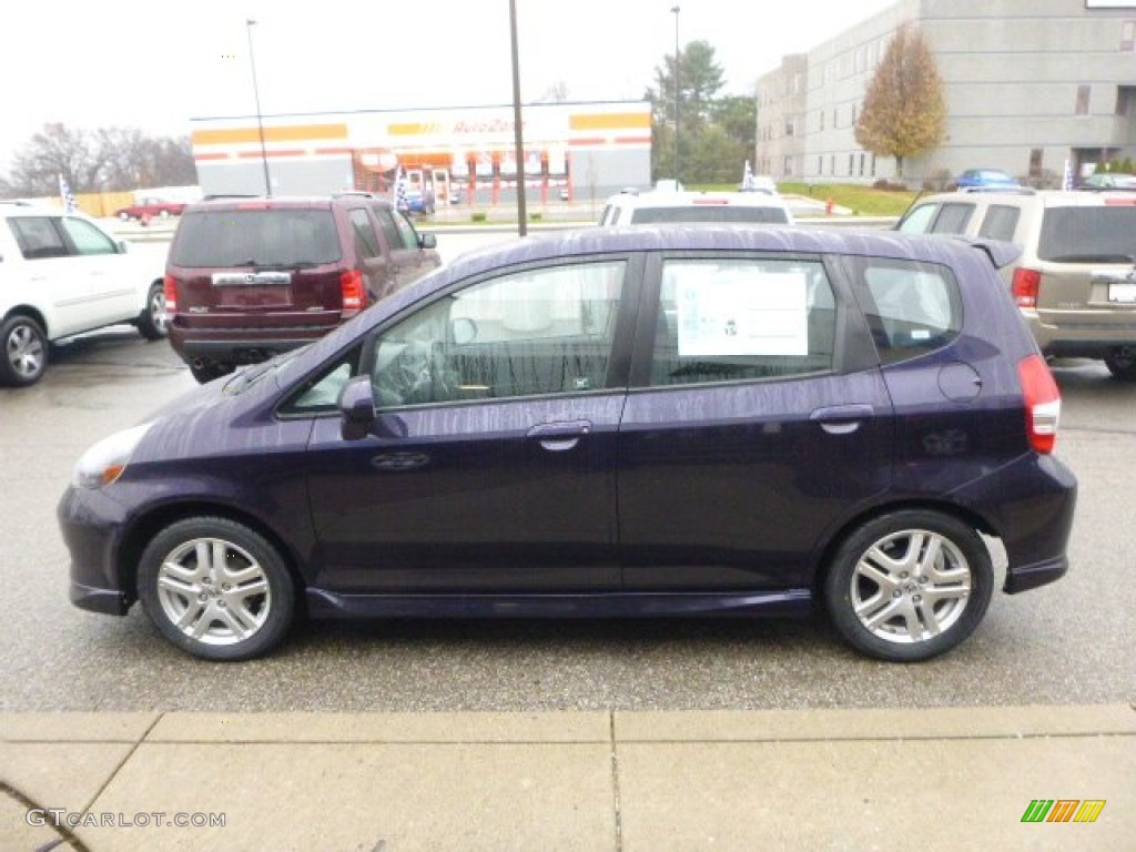 2008 Fit Sport - Blackberry Pearl / Black/Grey photo #7