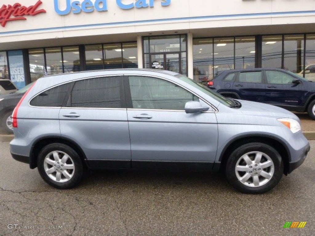 2008 CR-V EX-L 4WD - Glacier Blue Metallic / Gray photo #2