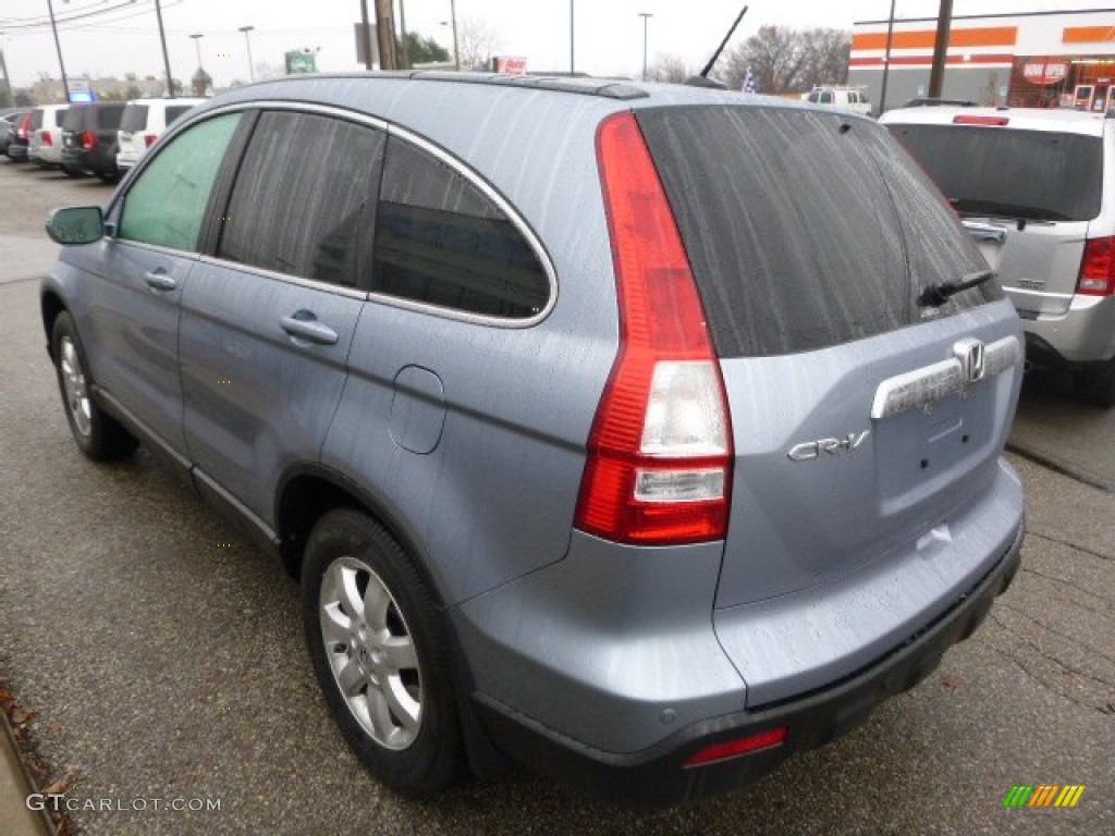 2008 CR-V EX-L 4WD - Glacier Blue Metallic / Gray photo #5