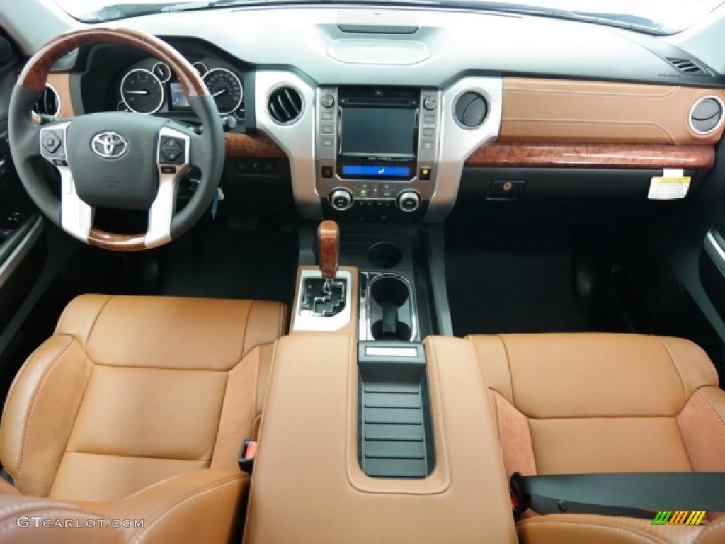 1794 Edition Premium Brown Leather Interior 2015 Toyota Tundra 1794 Edition CrewMax Photo #99580129