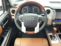 1794 Edition Premium Brown Leather 2015 Toyota Tundra 1794 Edition CrewMax Steering Wheel