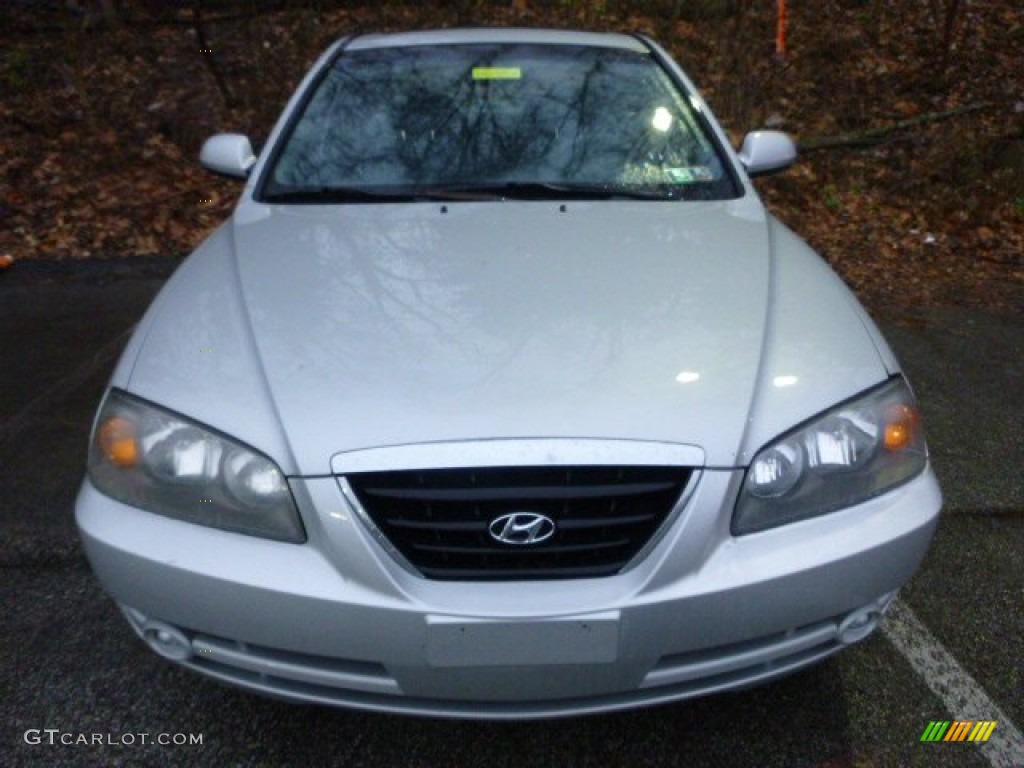 2006 Elantra GLS Sedan - Sterling Silver / Gray photo #3