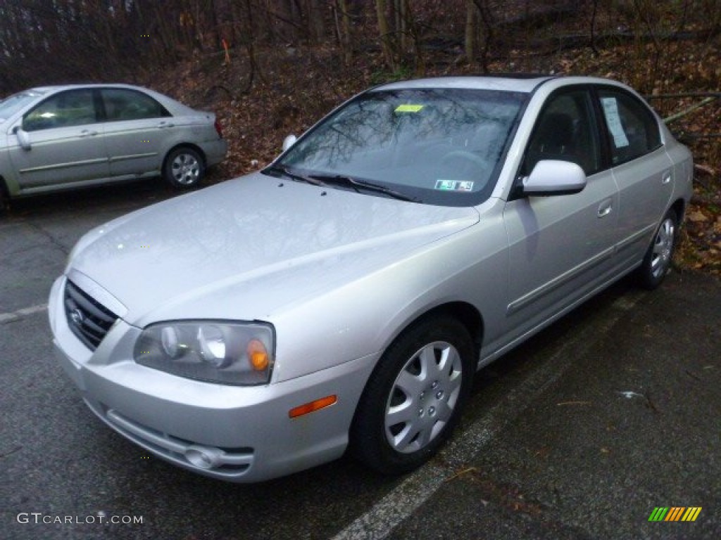 2006 Elantra GLS Sedan - Sterling Silver / Gray photo #4