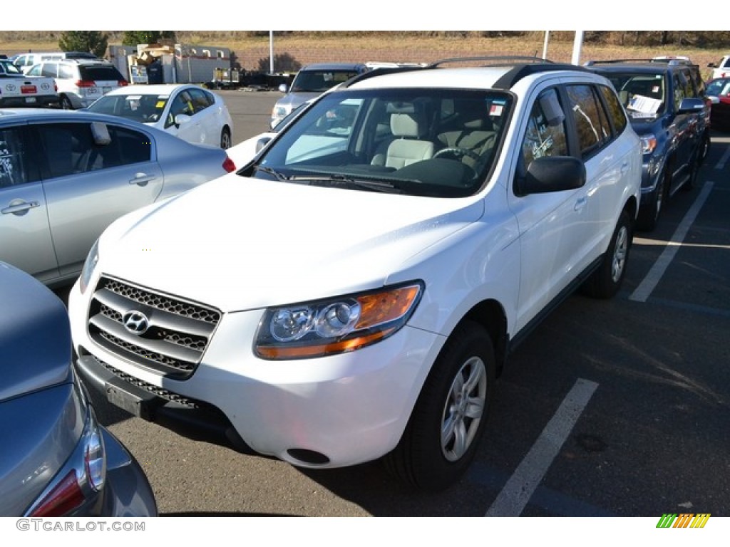 Powder White Pearl 2009 Hyundai Santa Fe GLS 4WD Exterior Photo #99583855