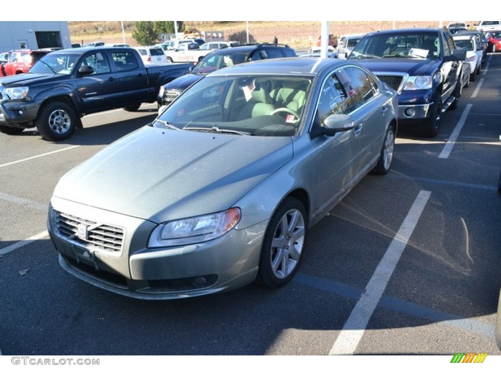 2008 S80 T6 AWD - Willow Green Metallic / Sandstone Beige photo #4