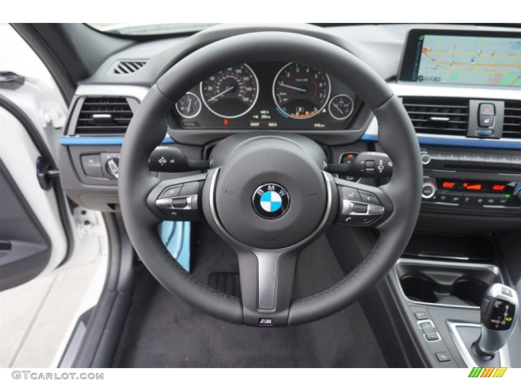 2015 3 Series 335i Sedan - Alpine White / Black photo #9