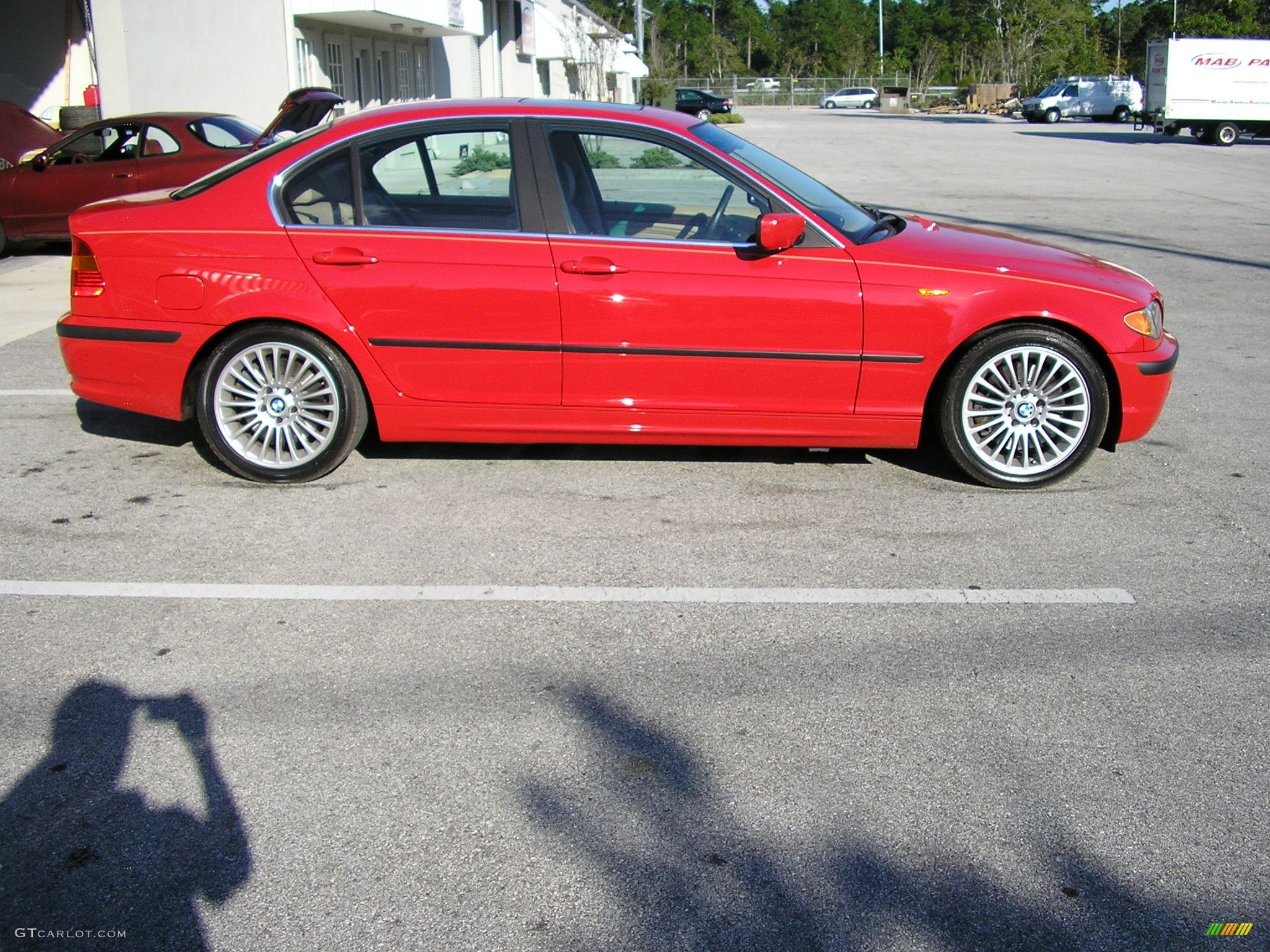 2004 5 Series 530i Sedan - Bright Red / Beige photo #7