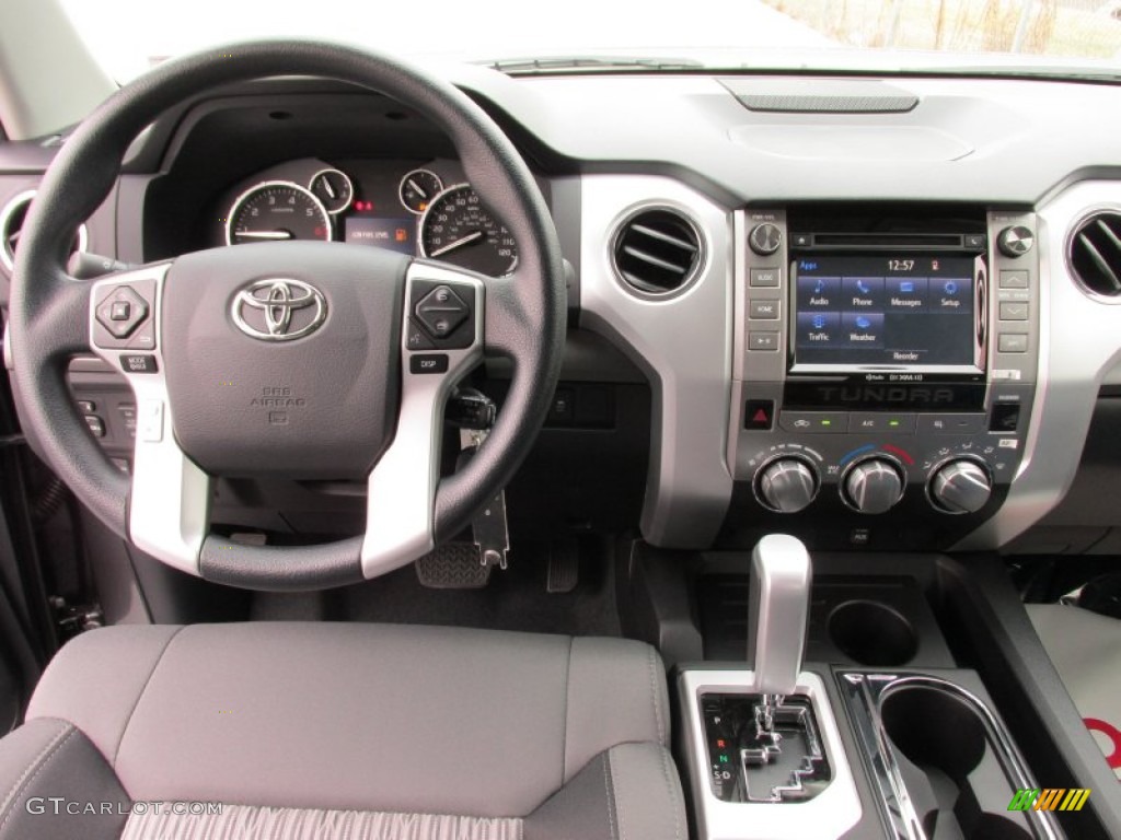 2015 Toyota Tundra SR5 Double Cab Graphite Dashboard Photo #99590361