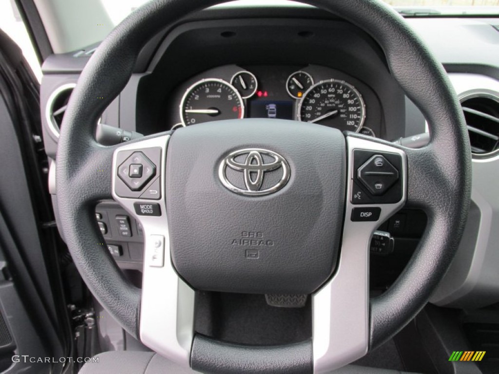 2015 Toyota Tundra SR5 Double Cab Graphite Steering Wheel Photo #99590455