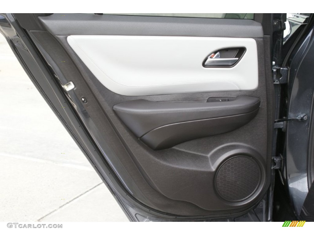 2013 Acura ZDX SH-AWD Ebony Door Panel Photo #99590746