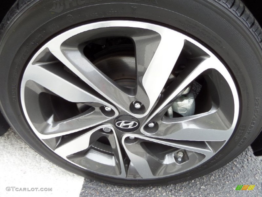2014 Elantra Limited Sedan - Black / Gray photo #7