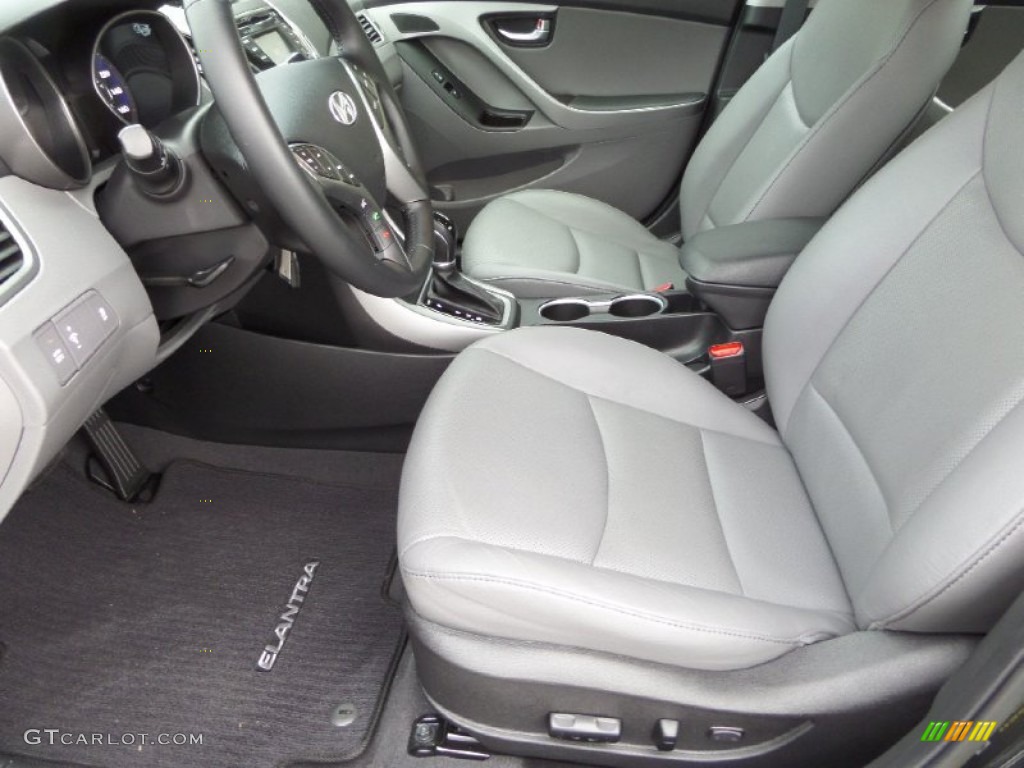 2014 Elantra Limited Sedan - Black / Gray photo #11