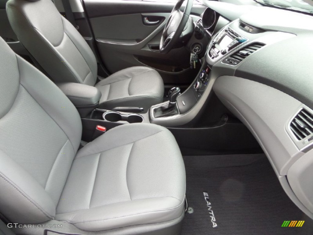 2014 Elantra Limited Sedan - Black / Gray photo #13