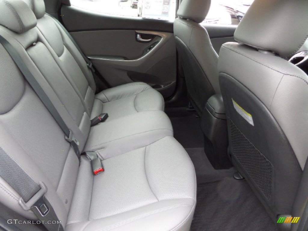 2014 Elantra Limited Sedan - Black / Gray photo #14