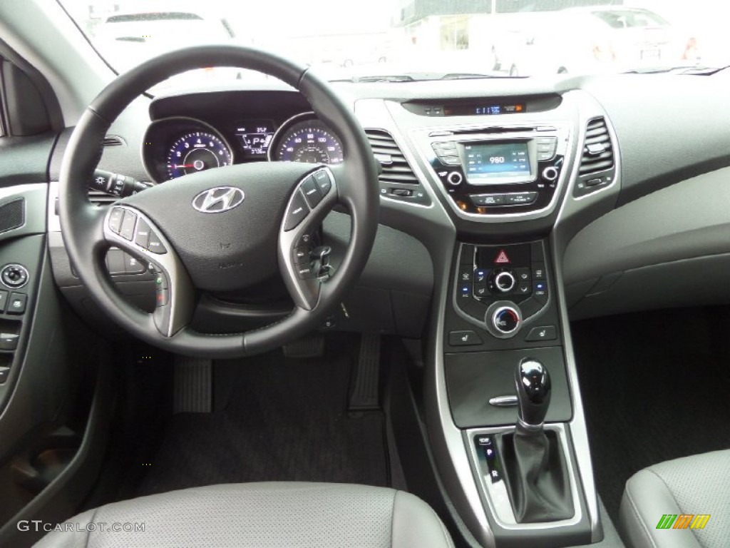 2014 Elantra Limited Sedan - Black / Gray photo #15