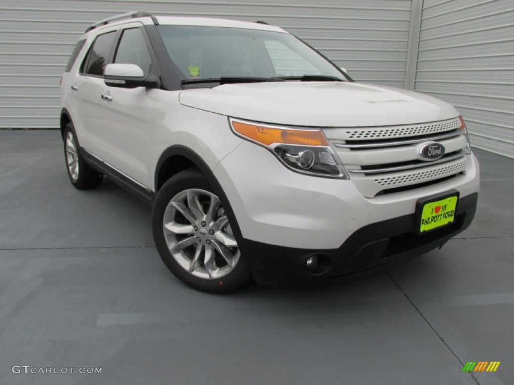 2015 Explorer Limited - White Platinum / Pecan photo #2