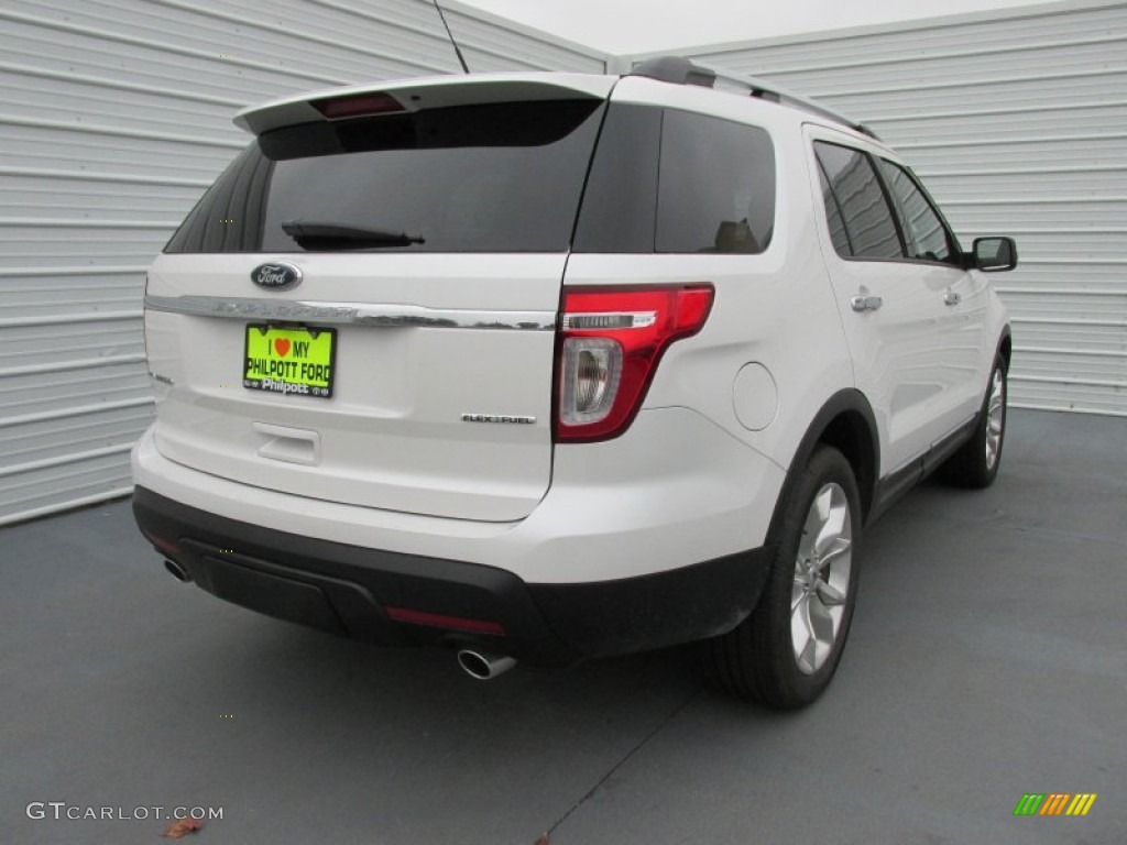 2015 Explorer Limited - White Platinum / Pecan photo #4