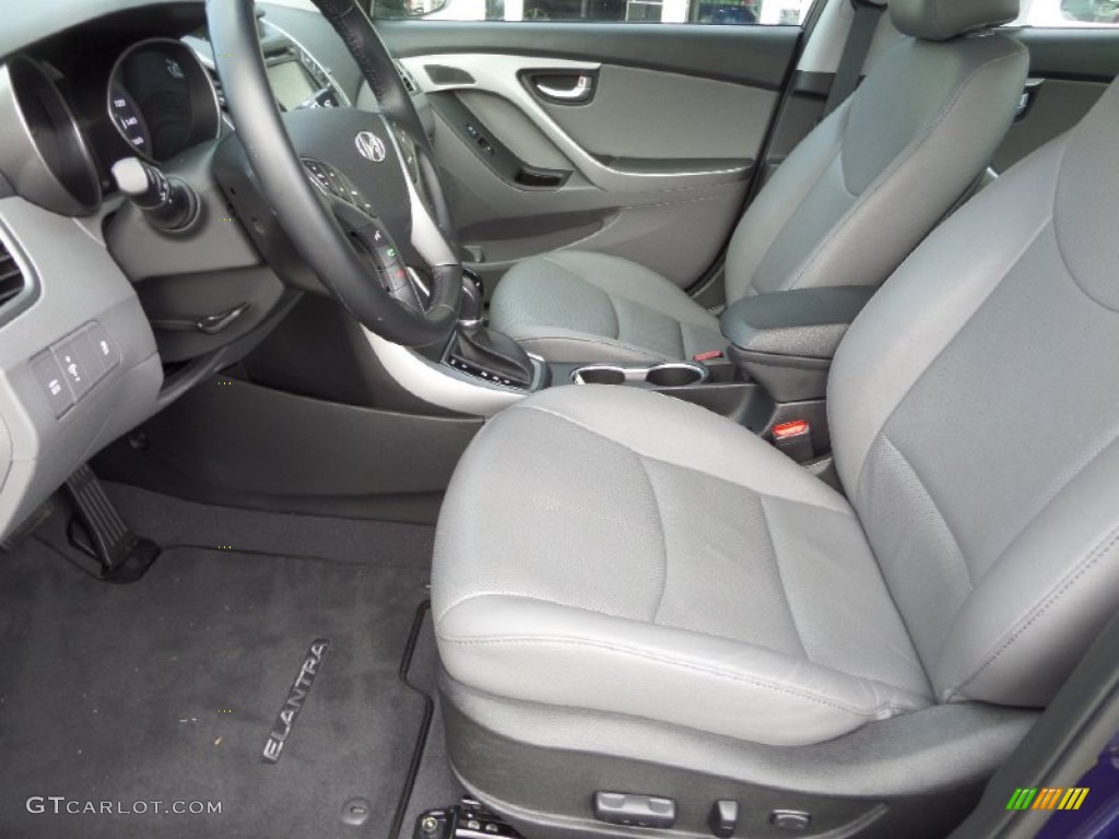 2014 Elantra Limited Sedan - Blue / Gray photo #10