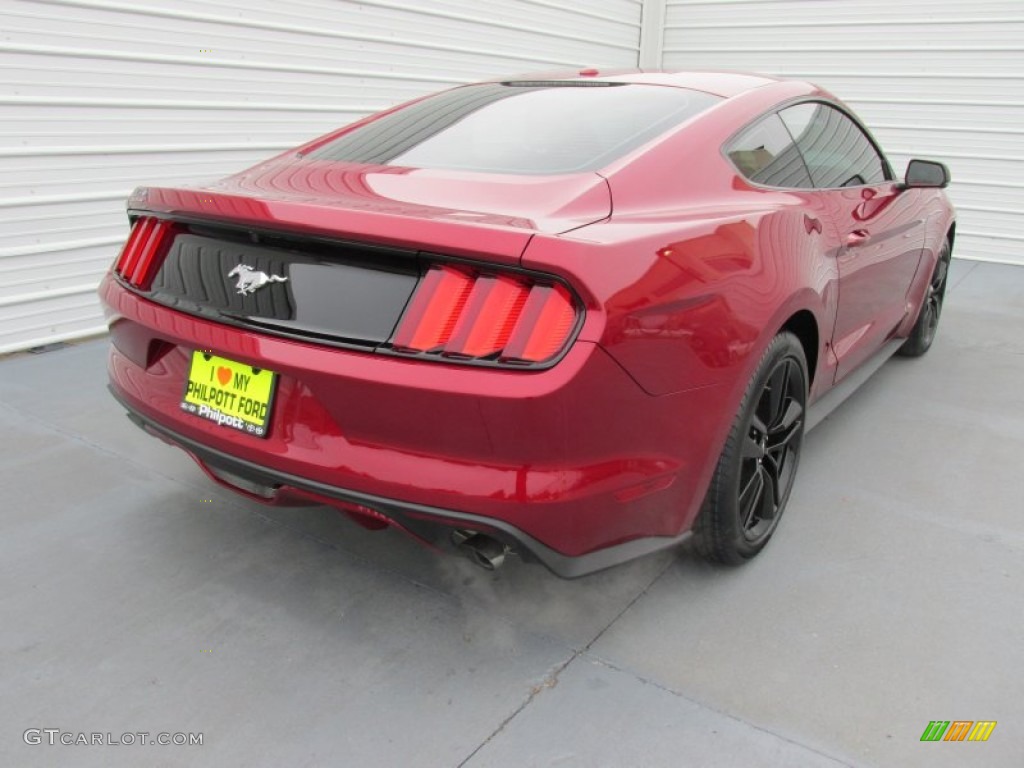 2015 Mustang EcoBoost Premium Coupe - Ruby Red Metallic / Ebony photo #4