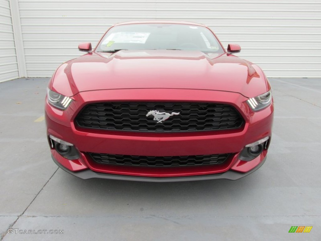 2015 Mustang EcoBoost Premium Coupe - Ruby Red Metallic / Ebony photo #8