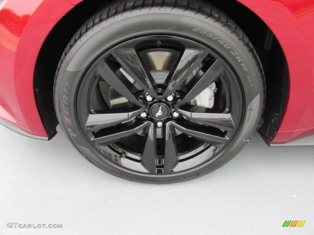 2015 Mustang EcoBoost Premium Coupe - Ruby Red Metallic / Ebony photo #11