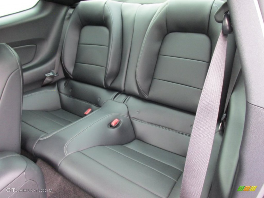 2015 Ford Mustang EcoBoost Premium Coupe Rear Seat Photo #99593140