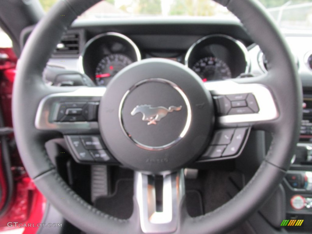 2015 Mustang EcoBoost Premium Coupe - Ruby Red Metallic / Ebony photo #29