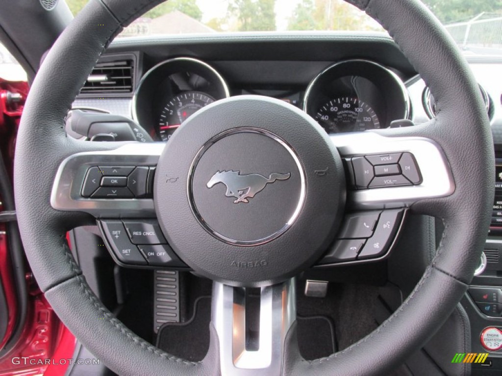 2015 Mustang EcoBoost Premium Coupe - Ruby Red Metallic / Ebony photo #30