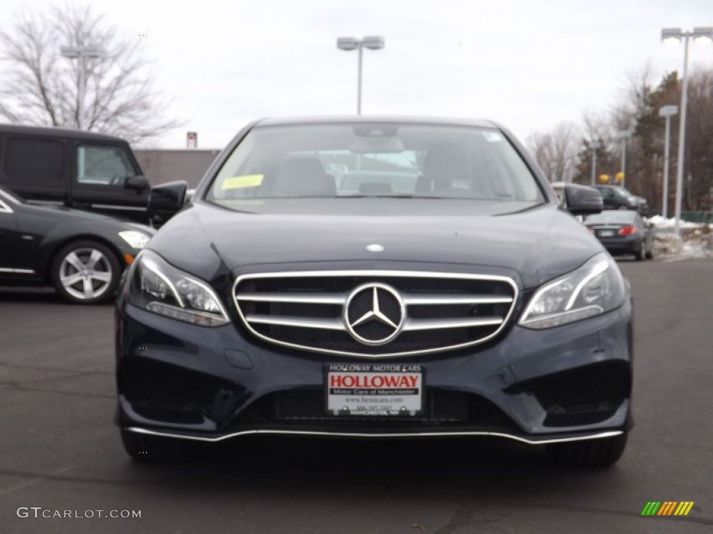 2015 E 350 4Matic Sedan - Lunar Blue Metallic / Silk Beige/Espresso Brown photo #2