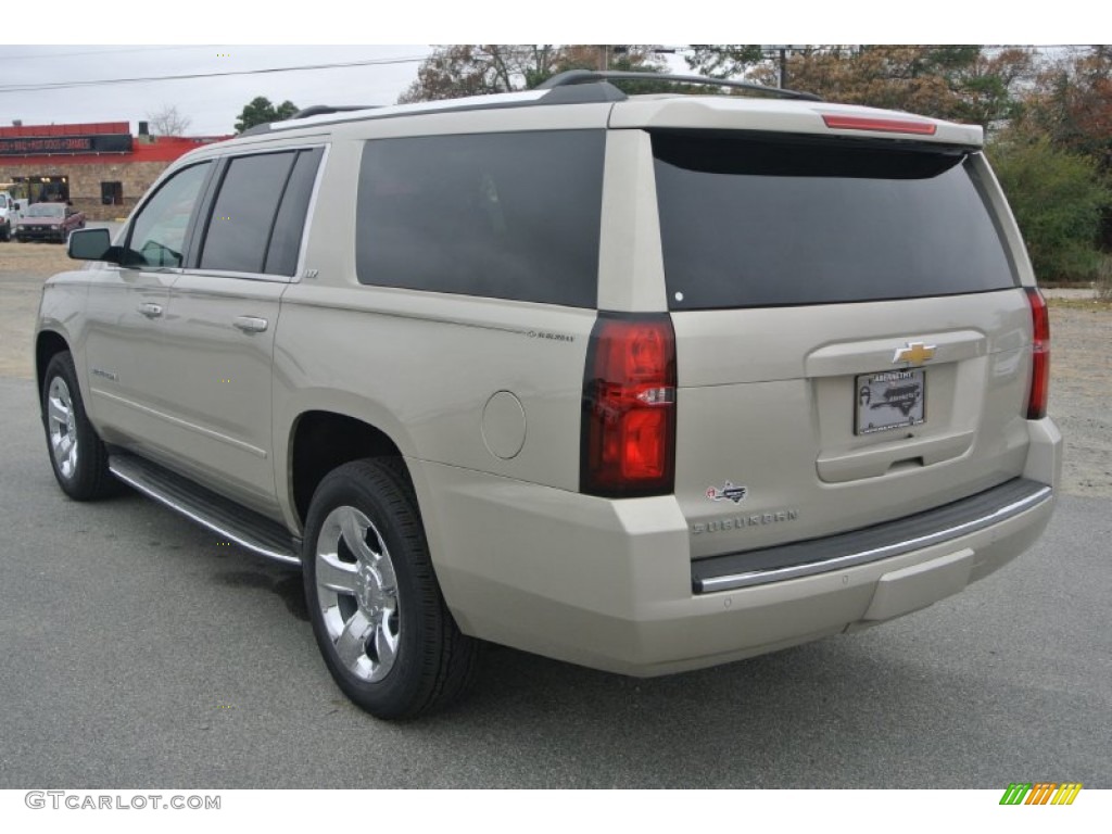 2015 Suburban LTZ 4WD - Champagne Silver Metallic / Cocoa/Dune photo #4