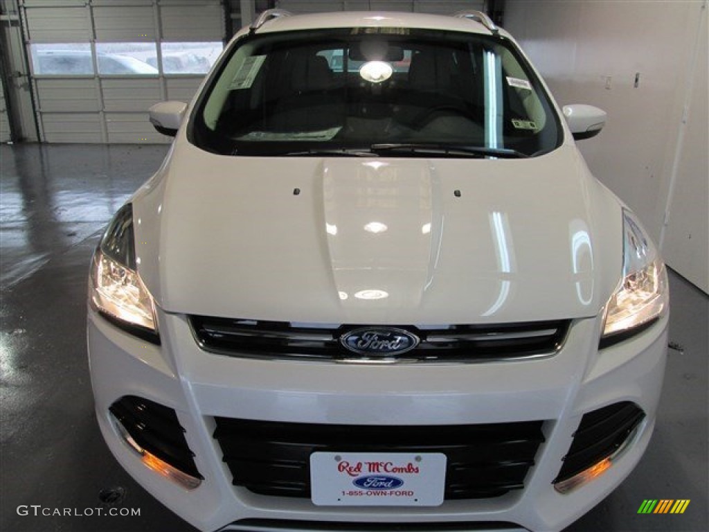 2015 Escape Titanium - White Platinum Metallic Tri-Coat / Medium Light Stone photo #2