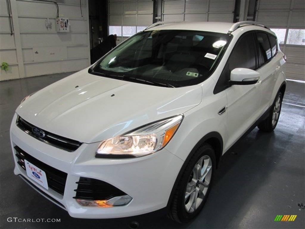 2015 Escape Titanium - White Platinum Metallic Tri-Coat / Medium Light Stone photo #3