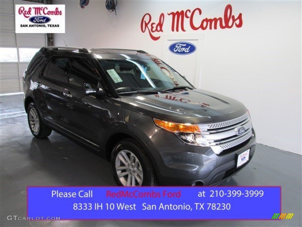 2015 Explorer XLT - Magnetic / Charcoal Black photo #1