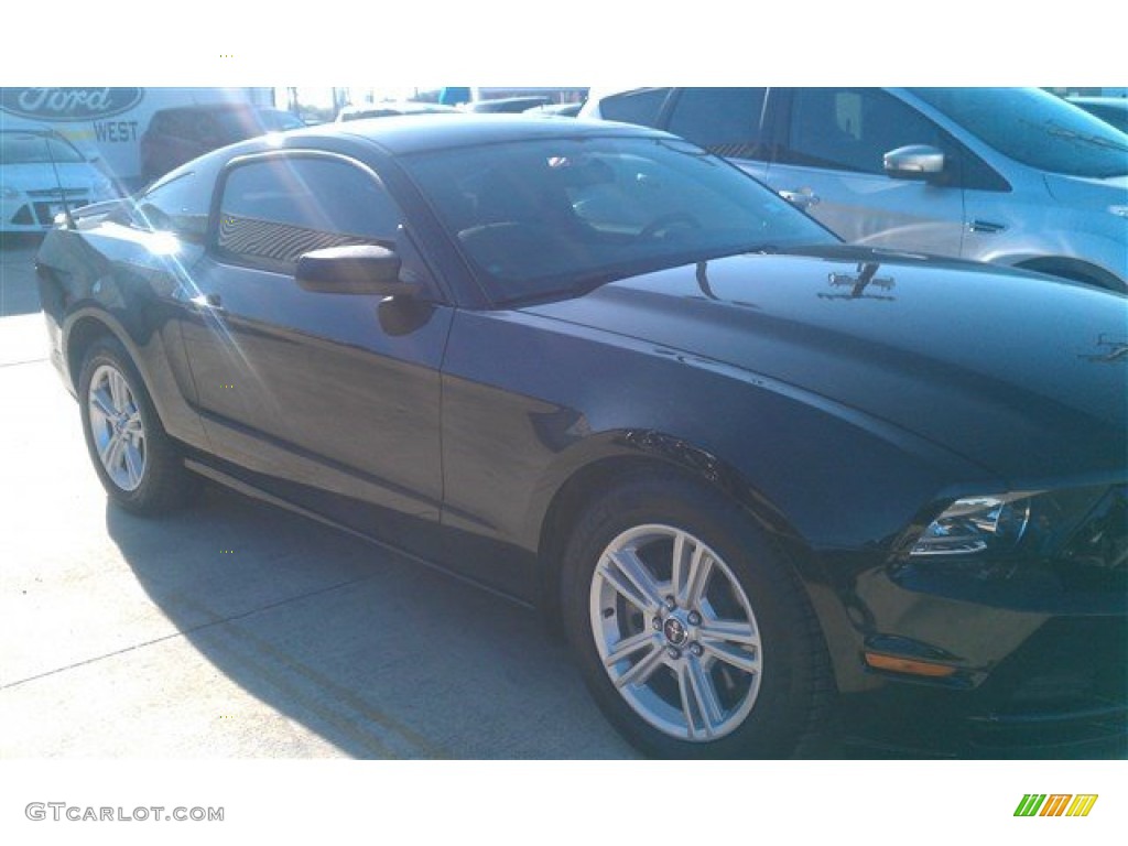 2014 Mustang V6 Premium Coupe - Black / Charcoal Black photo #1