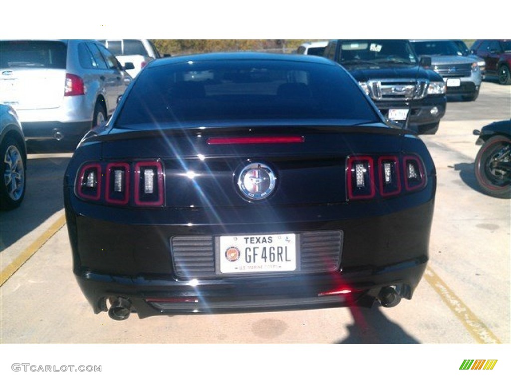 2014 Mustang V6 Premium Coupe - Black / Charcoal Black photo #4