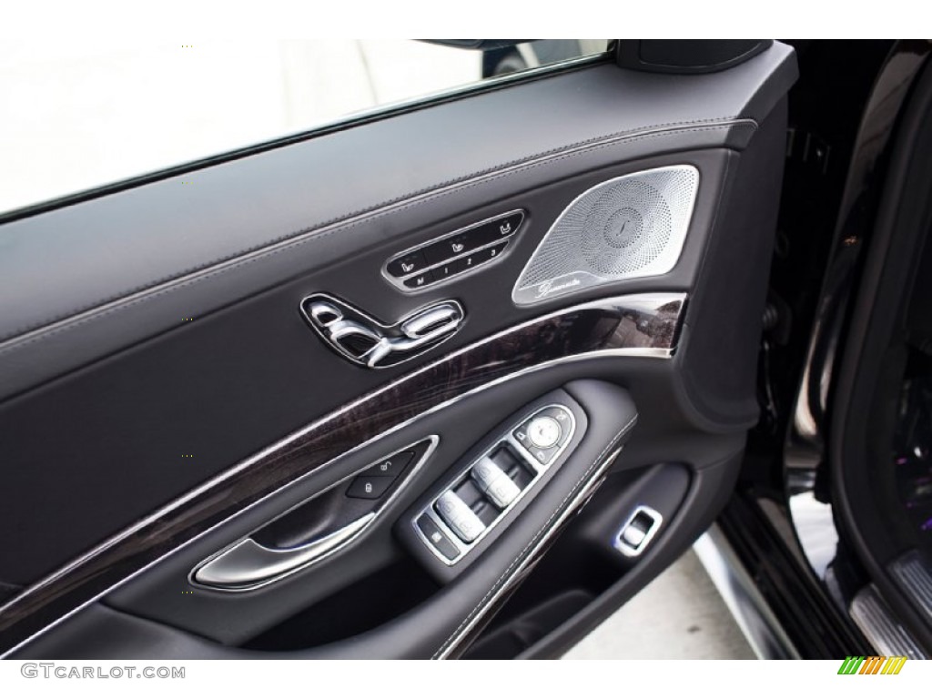 2015 Mercedes-Benz S 63 AMG 4Matic Sedan Black Door Panel Photo #99602046