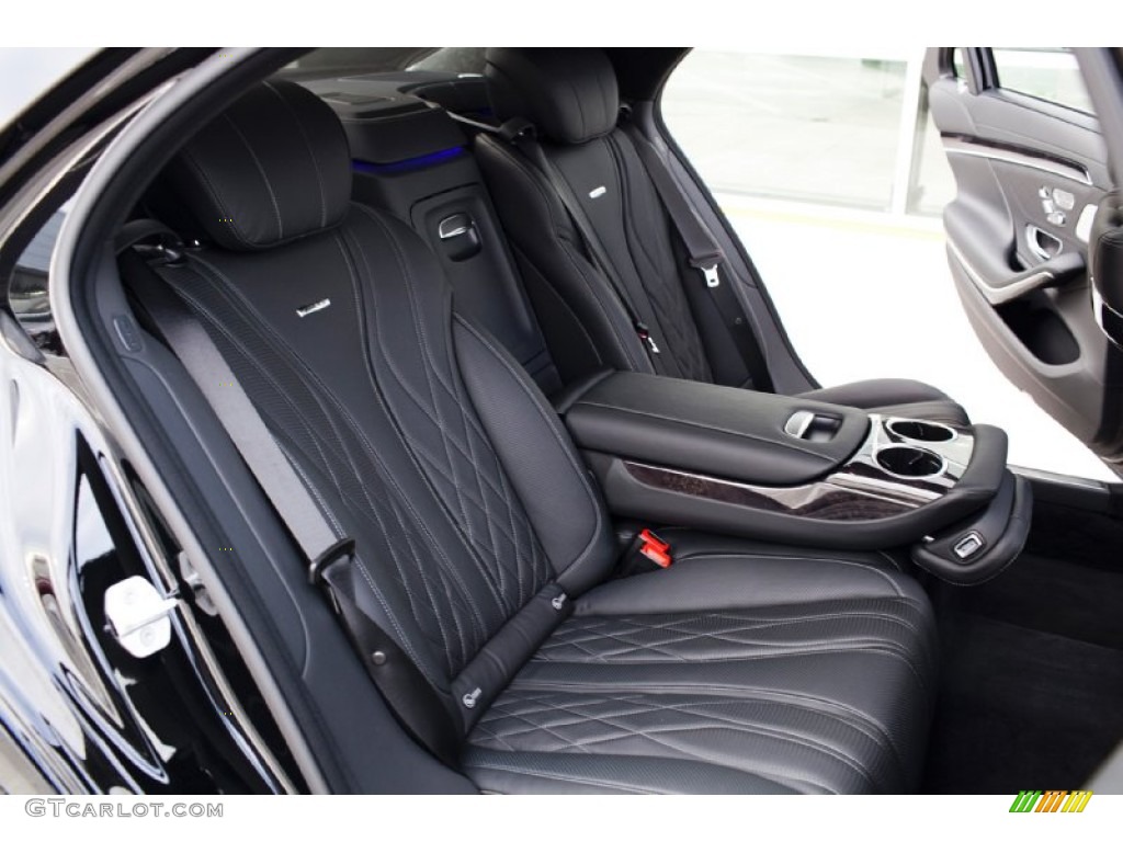 2015 Mercedes-Benz S 63 AMG 4Matic Sedan Rear Seat Photo #99602140