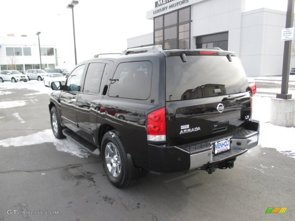 2007 Armada SE 4x4 - Galaxy Black / Graphite/Titanium photo #4