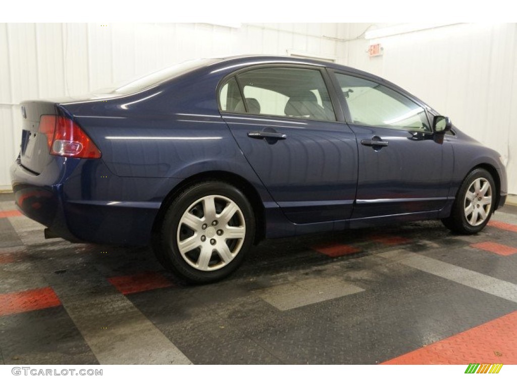 2007 Civic LX Sedan - Royal Blue Pearl / Gray photo #7