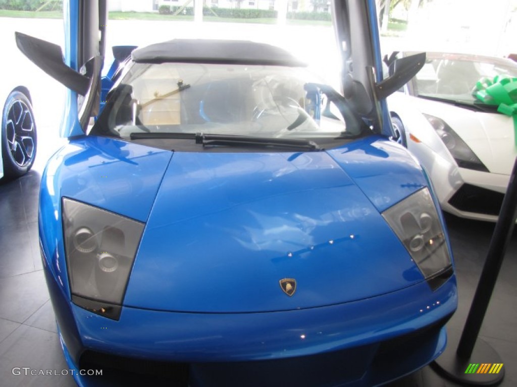 2006 Murcielago Roadster - Blu Nova (Blue Pearl) / Ivory/Blue Delphinus photo #5