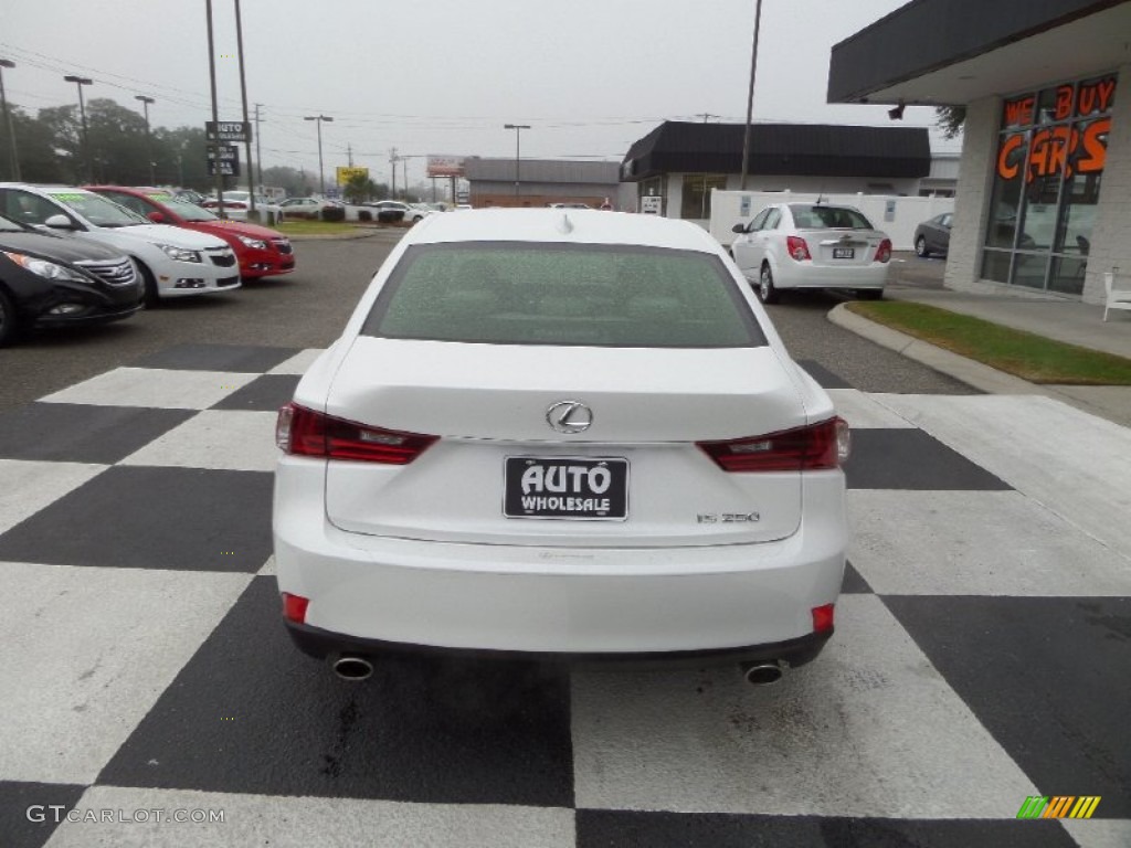 2014 IS 250 - Starfire Pearl / Light Gray photo #4