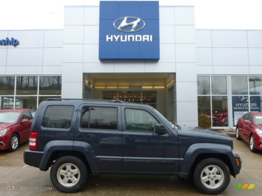 2008 Liberty Sport 4x4 - Modern Blue Pearl / Pastel Slate Gray photo #1