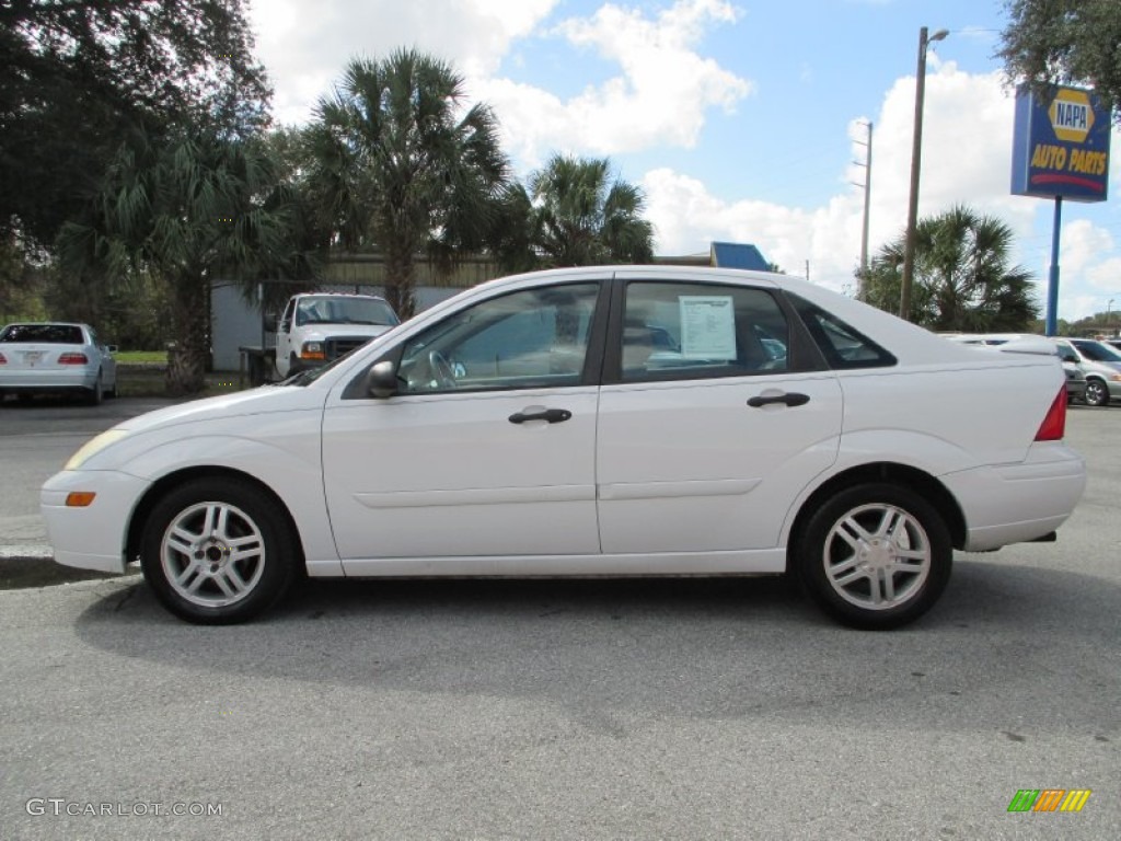2003 Focus LX Sedan - Cloud 9 White / Medium Parchment photo #6